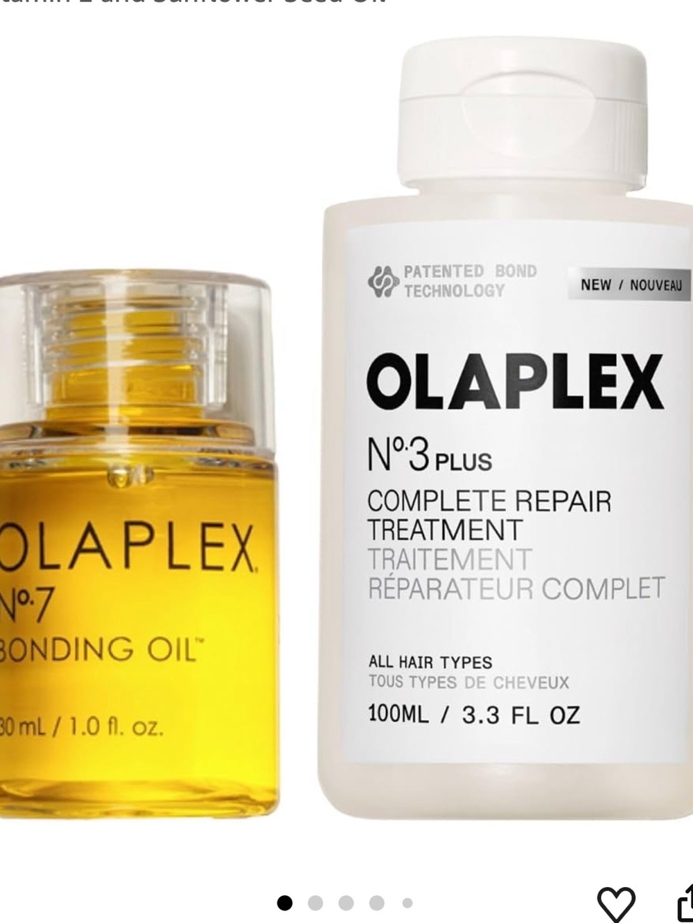 OLAPLEX N°.7 Bonding Hair Oil, High Shine
Heat Protection Up to 450°F/232°C, Use